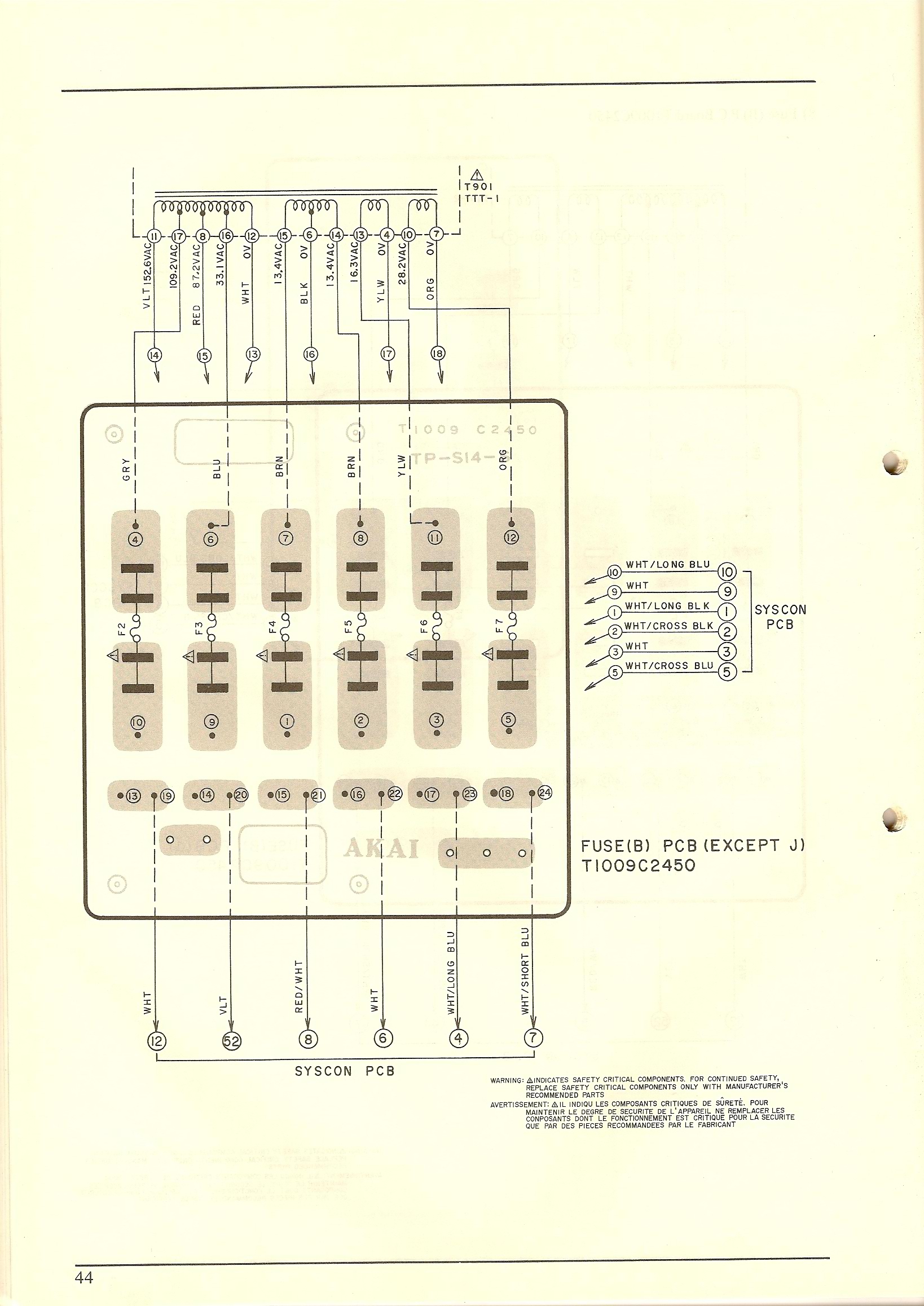 Service Manual Akai GX-747 (VU-meter version)